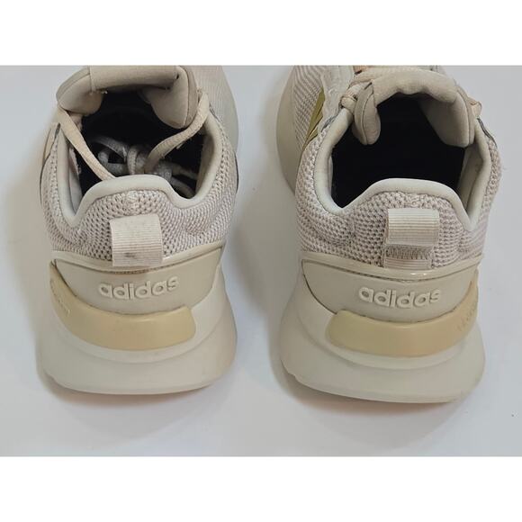Adidas Racer TR21 Beige Youth Sneakers Size 2Y - Picture 7 of 8